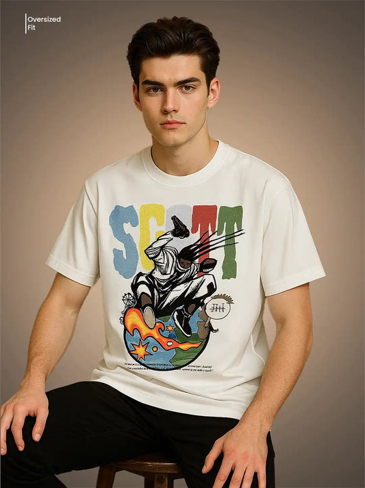 Travis Scott Inspired Oversized Streetwear Tee