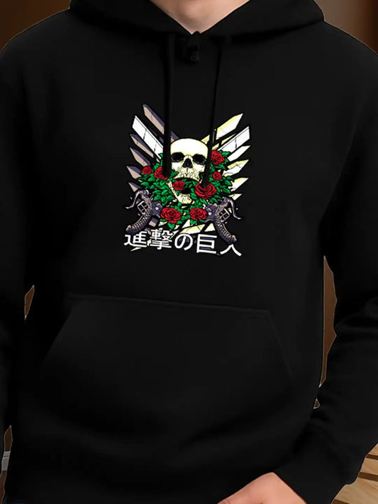 𝐒𝐤𝐮𝐥𝐥 𝐖𝐢𝐧𝐠𝐬 Anime Regular Hoodie