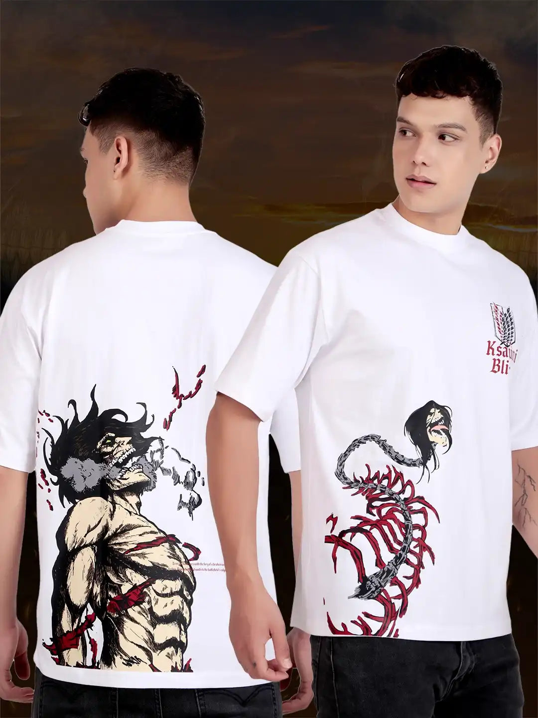 Anime Oversized White T-Shirt — 𝐓𝐢𝐭𝐚𝐧 𝐒𝐞𝐫𝐢𝐞𝐬 𝐄𝐝𝐢𝐭𝐢𝐨𝐧