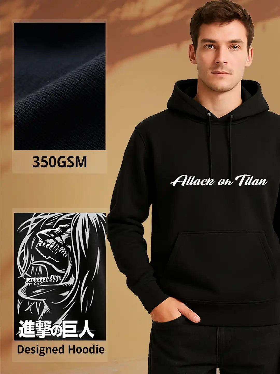 Attack on Titan Regular Hoodie-๐๐ข๐ญ๐๐ง ๐๐ฅ๐๐ฒ๐๐ซ ๐๐๐ข๐ญ๐ข๐จ๐ง