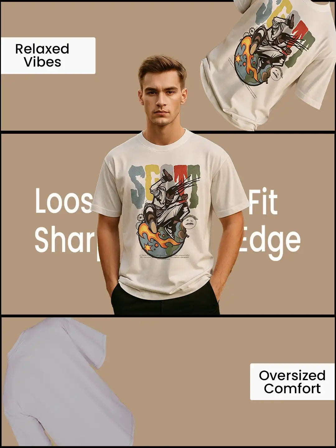 Travis Scott Inspired Oversized Streetwear Tee