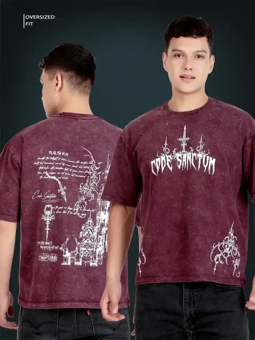 Code Sanctum Oversized T-Shirt – 𝐆𝐨𝐭𝐡𝐢𝐜 𝐏𝐫𝐢𝐧𝐭 | 𝐔𝐫𝐛𝐚𝐧 𝐆𝐫𝐮𝐧𝐠𝐞 𝐂𝐨𝐥𝐥𝐞𝐜𝐭𝐢𝐨𝐧