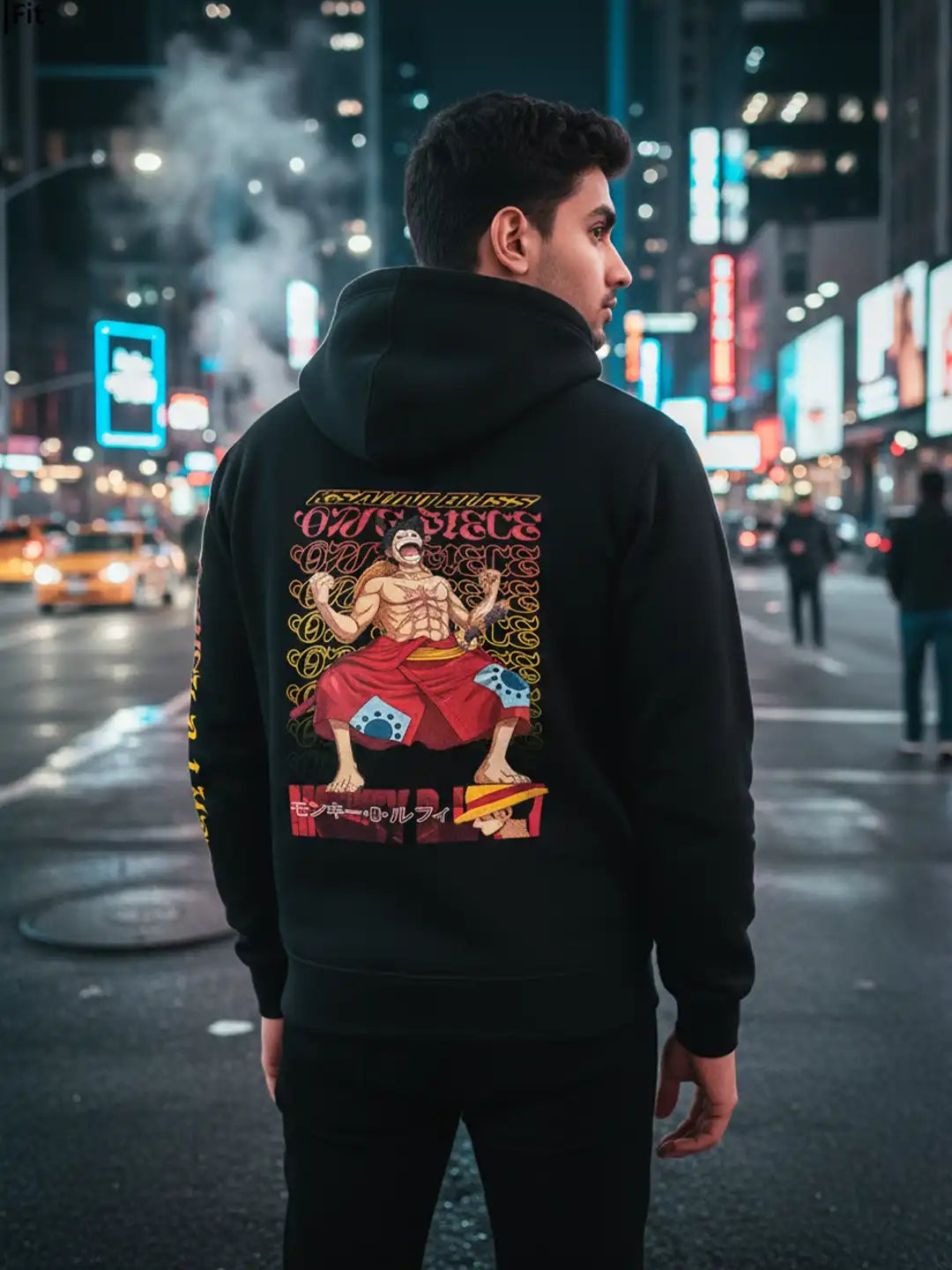 Anime Hoodie –𝐎𝐧𝐞 𝐏𝐢𝐞𝐜𝐞 Luffy Print