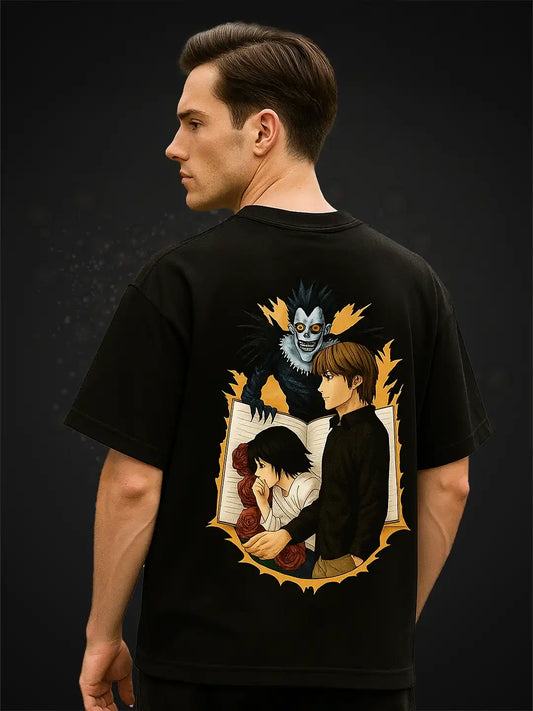 Anime Classic 𝐃𝐞𝐚𝐭𝐡 𝐍𝐨𝐭𝐞 Oversized T-Shirt