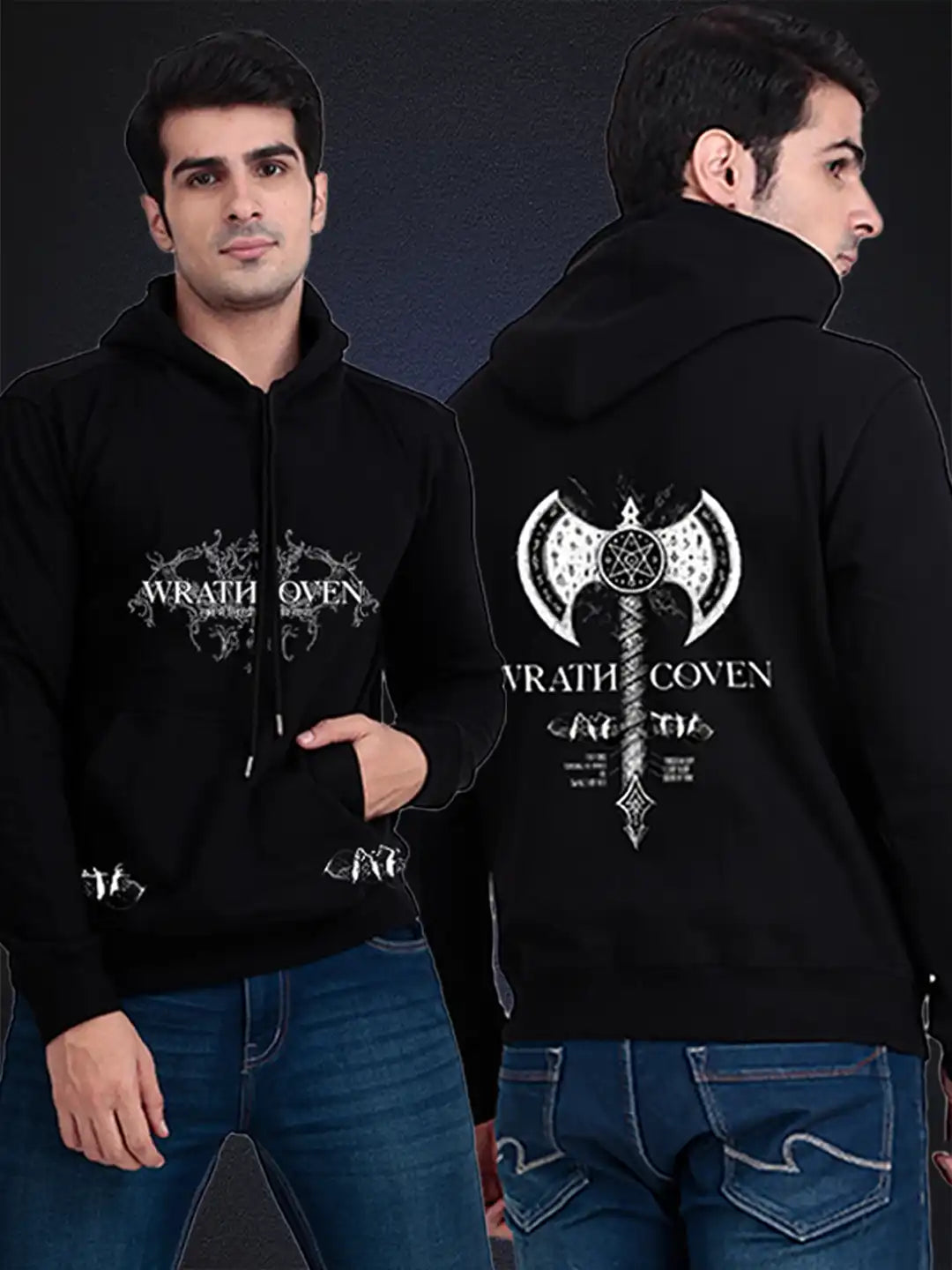 𝐖𝐫𝐚𝐭𝐡 𝐂𝐨𝐯𝐞𝐧 𝐇𝐨𝐨𝐝𝐢𝐞 – Premium Dark Streetwear