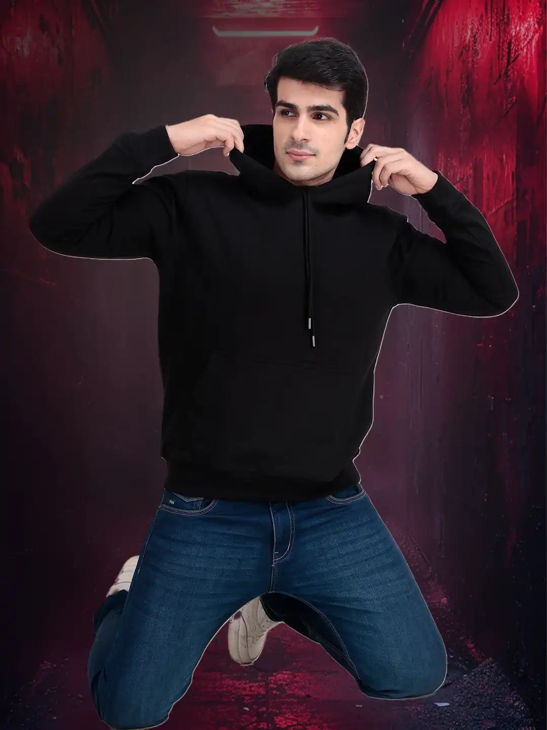 𝐃𝐚𝐫𝐤 𝐏𝐫𝐞𝐦𝐢𝐮𝐦 Print Hoodie Scarred Ink Series