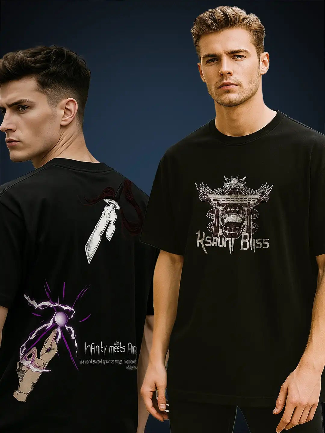 𝐆𝐨𝐣𝐨 𝐀𝐧𝐢𝐦𝐞 Oversized Streetwear T-Shirt