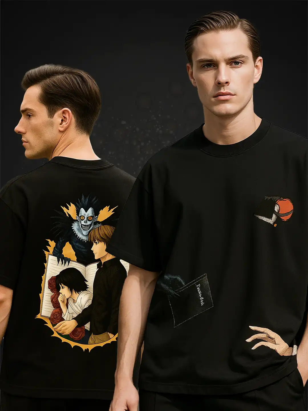 Anime Classic 𝐃𝐞𝐚𝐭𝐡 𝐍𝐨𝐭𝐞 Oversized T-Shirt