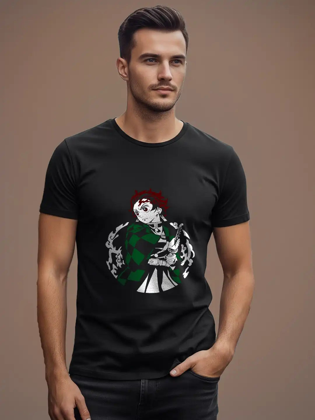 Demon Slayer 𝗚𝗿𝗮𝗽𝗵𝗶𝗰  Regular Fit Men’s T-Shirt