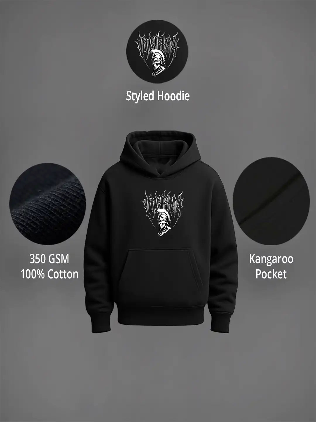 𝐕𝐢𝐣𝐚𝐲𝐚 𝐛𝐡𝐚𝐯𝐚 Anime Inspired Regular Hoodie