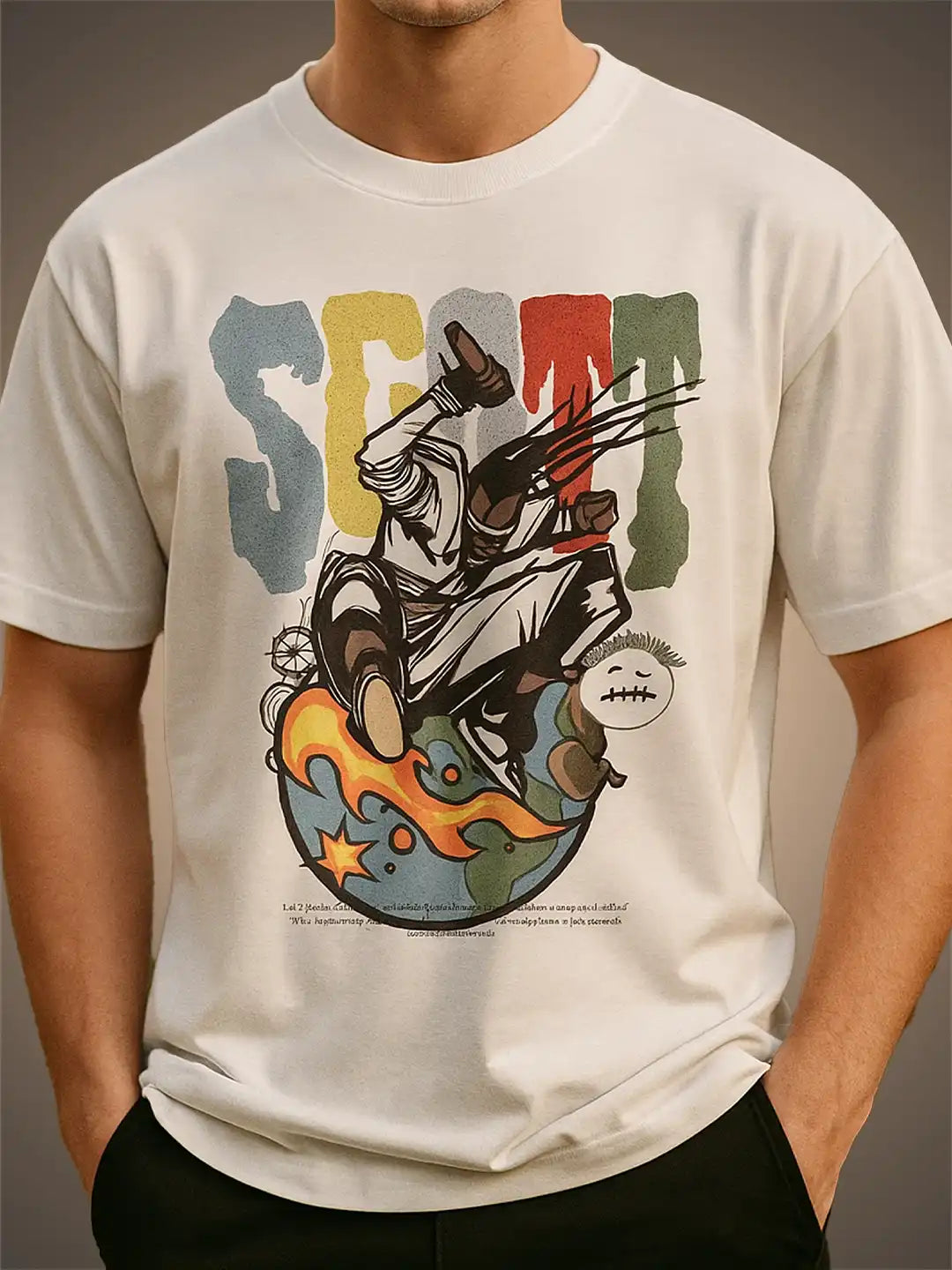 Travis Scott Inspired Oversized Streetwear Tee