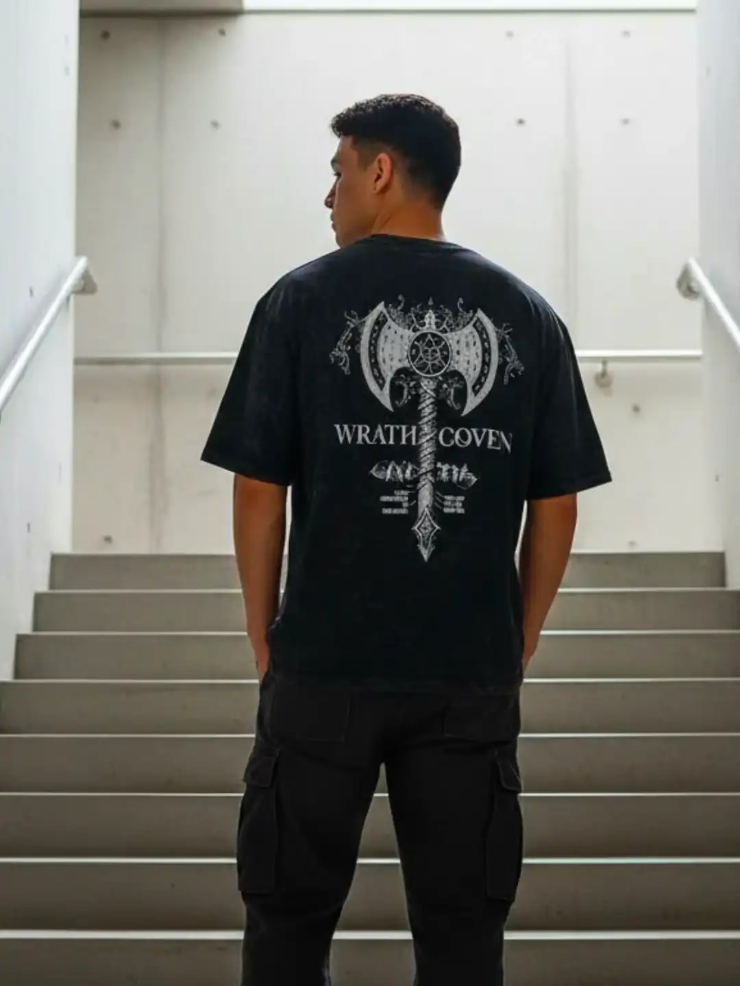 Wrathcoven Acid Wash Oversized Graphic T-Shirt – 𝐁𝐥𝐚𝐜𝐤 𝐒𝐭𝐫𝐞𝐞𝐭𝐰𝐞𝐚𝐫 𝐄𝐝𝐢𝐭𝐢𝐨𝐧