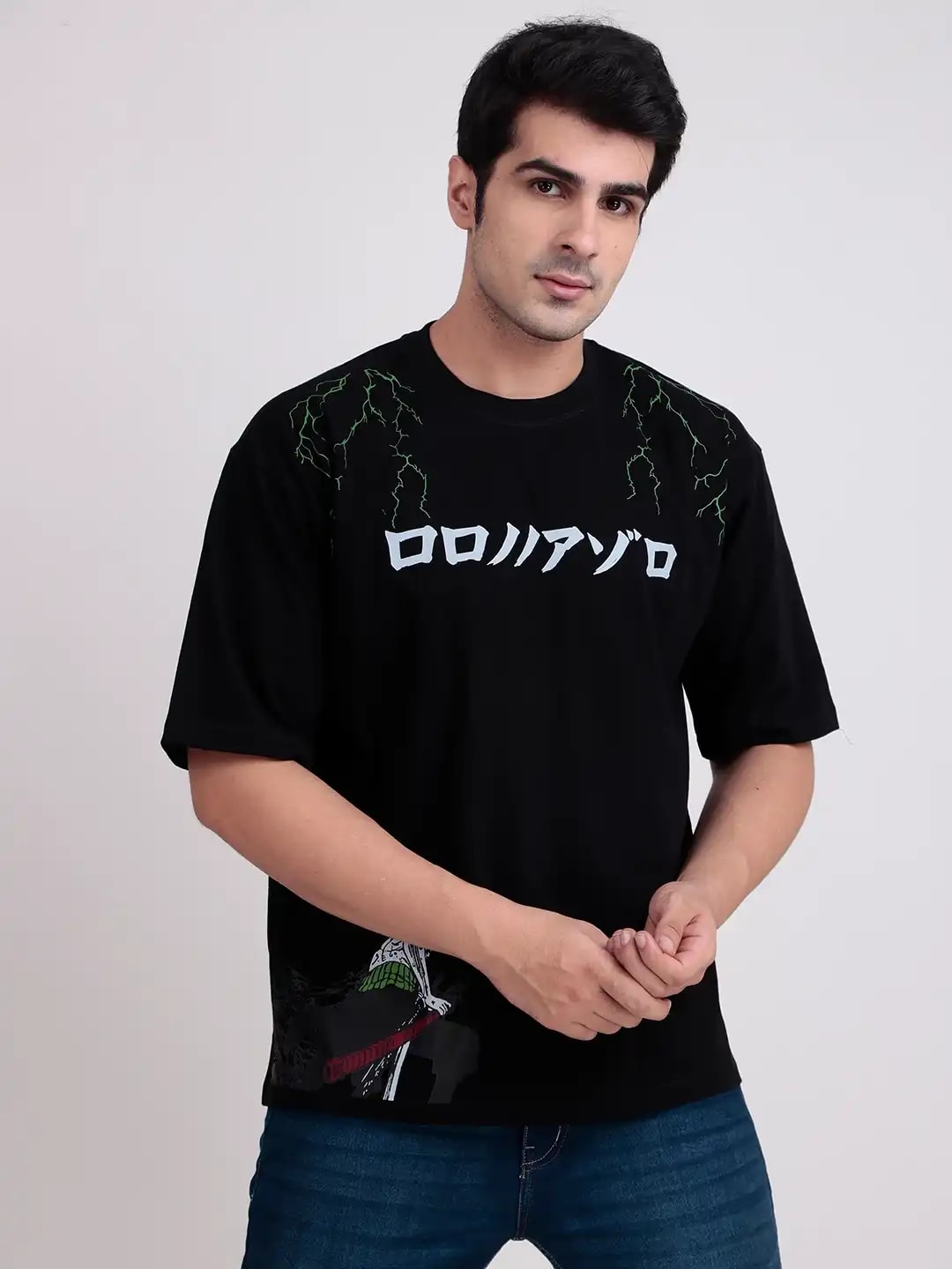Sword Master Zoro Oversized Anime Tee